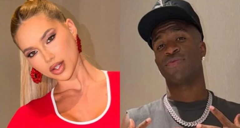 Almofada com foto de Virginia Fonseca e Vini Jr. vira destaque em quarto da influenciadora