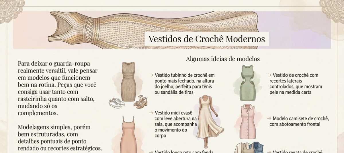 Vestido de crochê ganha versões modernas e vira peça-chave fora da praia - Imagem do artigo original