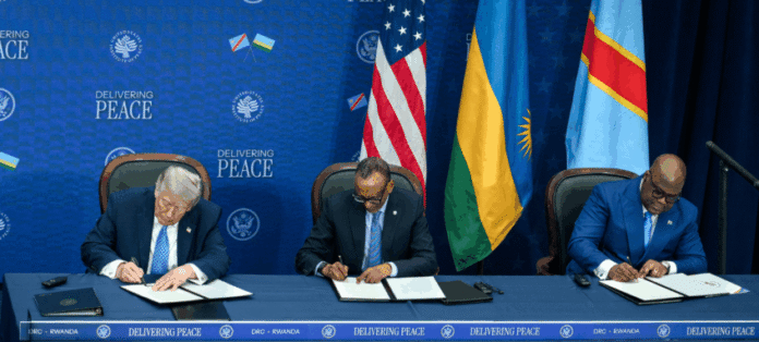 Imagem destacada - Ruanda e RDC firmam acordo de paz em Washington sob mediação de Donald Trump