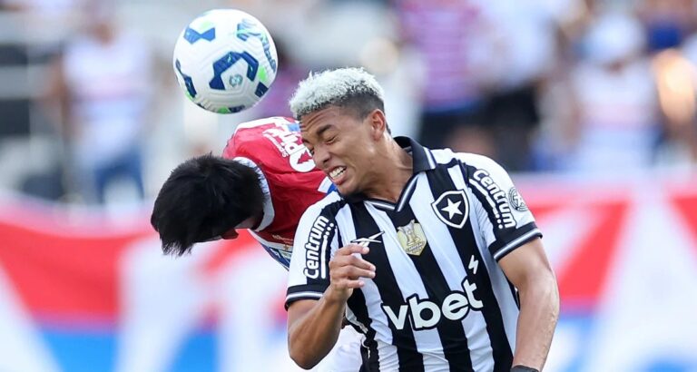 Botafogo reage no segundo tempo, faz 4 a 2 no Fortaleza e confirma queda do rival