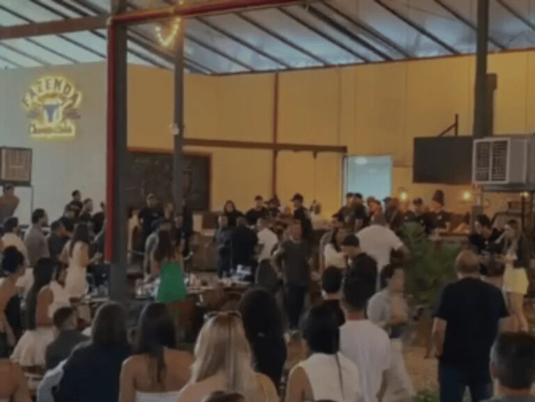 Briga entre famílias provoca caos e deixa feridos em churrascaria de Brasília