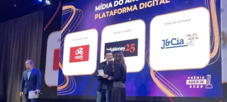 Poder360 recebe menção honrosa de Mídia do Ano no 51º Prêmio Aberje