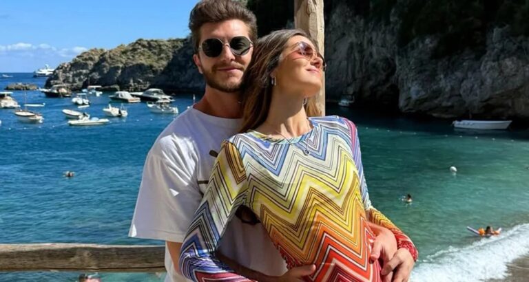 Camila Queiroz e Klebber Toledo anunciam nascimento da filha, Clara