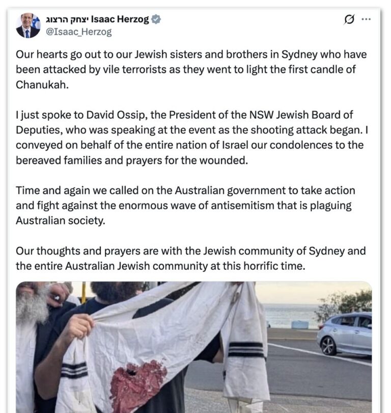 Tiroteio durante celebração de Hanukkah em Bondi Beach deixa 12 mortos na Austrália