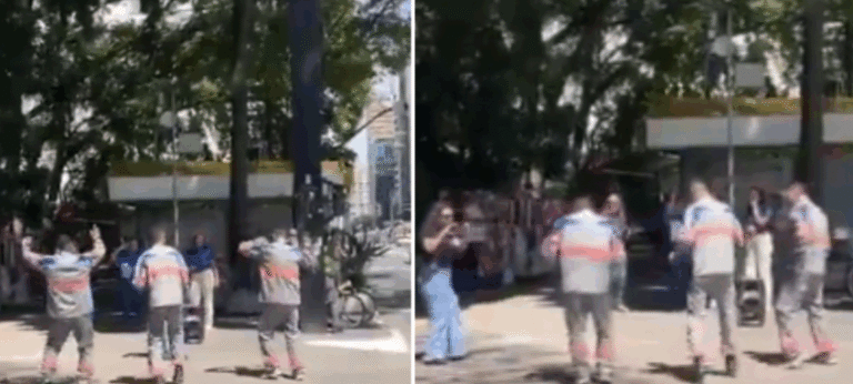 Funcionários terceirizados da Enel gravam dança na Paulista enquanto 180 mil imóveis seguem sem energia em SP